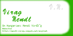 virag mendl business card